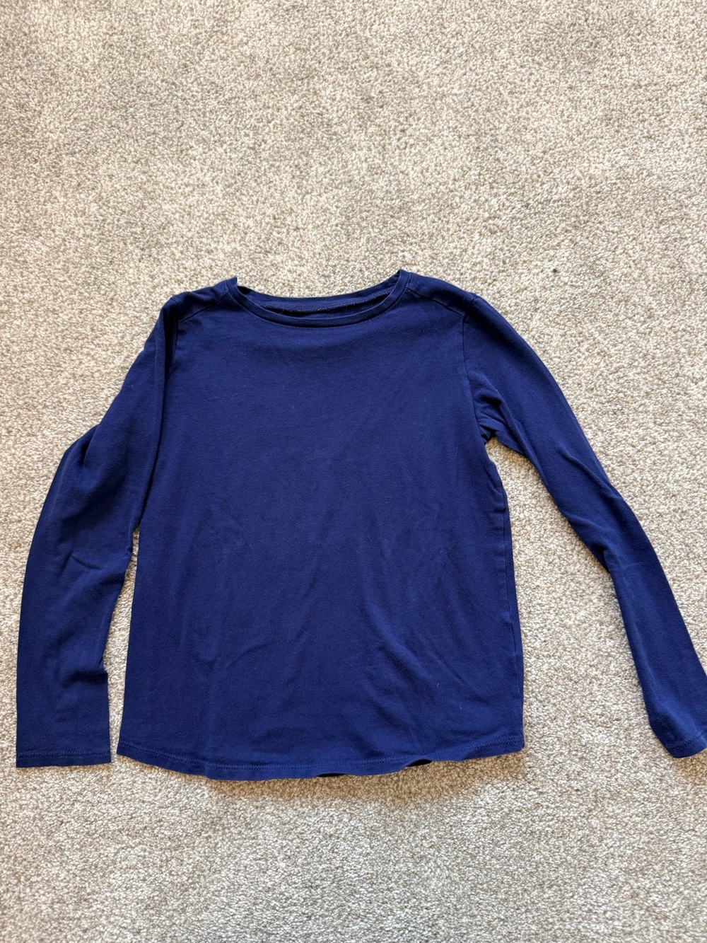 Crewcuts Navy Long-Sleeve Crewneck Top for Kids